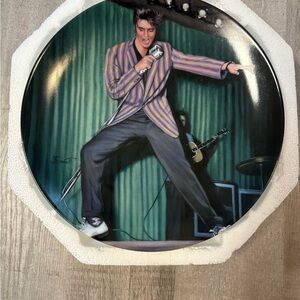 Elvis: Young & Wild Collection Rockin’ Rebel Plate with COA